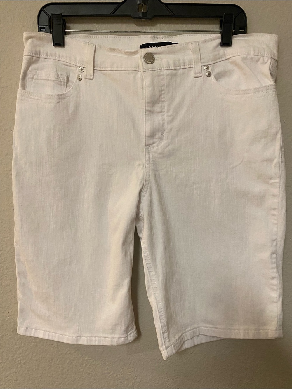 Bandolino White Denim Bermuda Shorts - Size 14